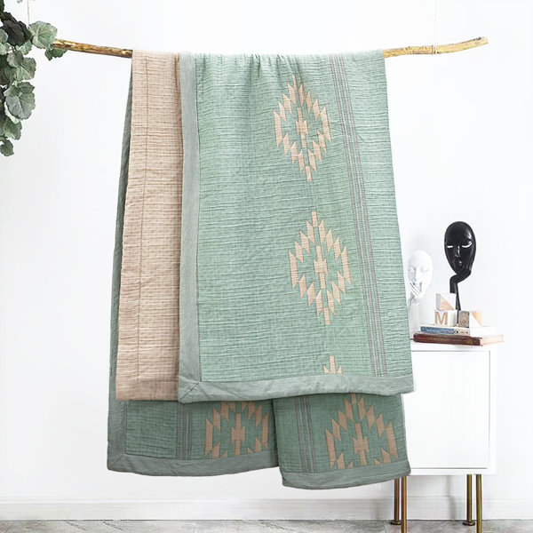 Dakota Fields Tencel Cotton Lyocell Quilted Blanket Wayfair